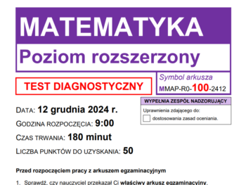 Matura próbna z matematyki (rozszerzenie)-grudzień 2024